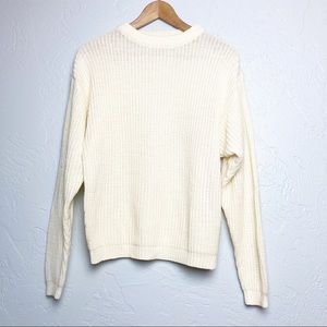 Vintage Cream chunky sweater sz M
